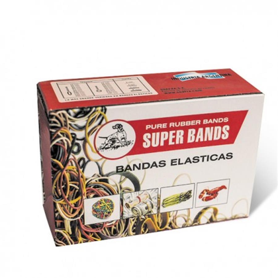 Banda Elástica Super Bands 100mm en Caja de 500g