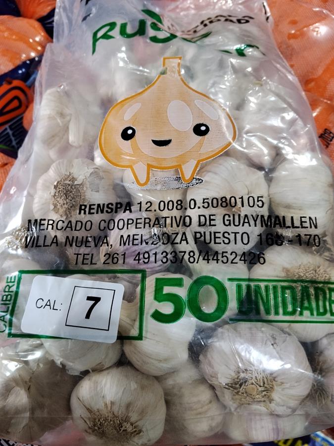 ajo chico x 50 un